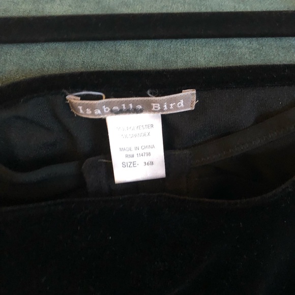 Velvet tank with built in bra - Picture 2 of 2